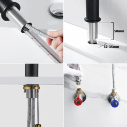 Lonheo Badarmatur 360° Drehbar Auslauf Hochdruck Wasserhahn Waschbecken Einhandmischer Waschtischarmatur Mischbatterie Fürs Badezimmer, Schwarz -Vidailo Verkaufe 0095982b4d292f6e1aaf5d4c045211cf