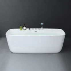 Mai & Mai Freistehende Acryl-Badewanne 170x80cm Rechteckig Inkl. Armatur Und Handbrause, Farbe: Weiß, Material: Sanitäracryl V612MA 11 Mai & Mai Freistehende Acryl-Badewanne 170x80cm Rechteckig Inkl. Armatur Und Handbrause, Farbe: Weiß, Material: Sanitäracryl V612MA -Vidailo Verkaufe 01015d56ca61b87c1fd808d4f7ea8576