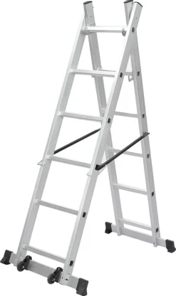 Jago® Baugerüst - 4 In1 Arbeitshöhe Max 280cm, Bis Zu 150kg Belastbar, Anti-Rutsch, Mit Rollen - Alu Multifunktionsleiter, Leitergerüst, Arbeitsgerüst, Arbeitsbühne, Mehrzweckleiter, Arbeitsplattform -Vidailo Verkaufe 010a7552483f699b631f42f468bdc27b