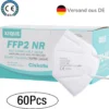XIQUE® 60 X FFP2 Maske Einzeln Verpackte Atemschutzmaske Schutzmaske Mundschutz CE