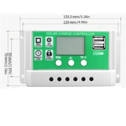 30A Digital Solar Laderegler Solar Panel Controller Regulator 12V/24V Mit USB DE -Vidailo Verkaufe 028ebaf7b799f9af07a974afbeb2e32e 1