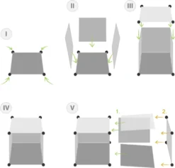 Tectake Steckregal 12 Boxen Mit Türen 112x37x148cm - Weiß -Vidailo Verkaufe 02b8f47e74c9a2a6ad443bdfc58e149b