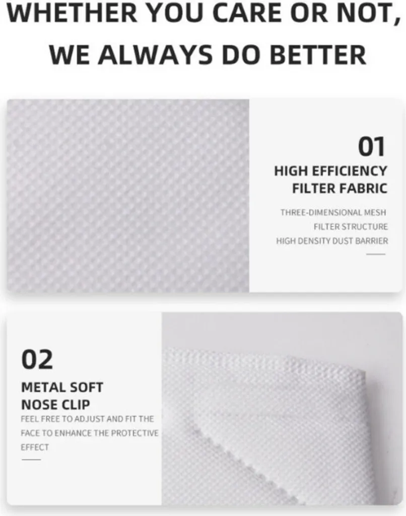 XIQUE® 60 X FFP2 Maske Einzeln Verpackte Atemschutzmaske Schutzmaske Mundschutz CE 10 XIQUE® 60 X FFP2 Maske Einzeln Verpackte Atemschutzmaske Schutzmaske Mundschutz CE – Bild 8