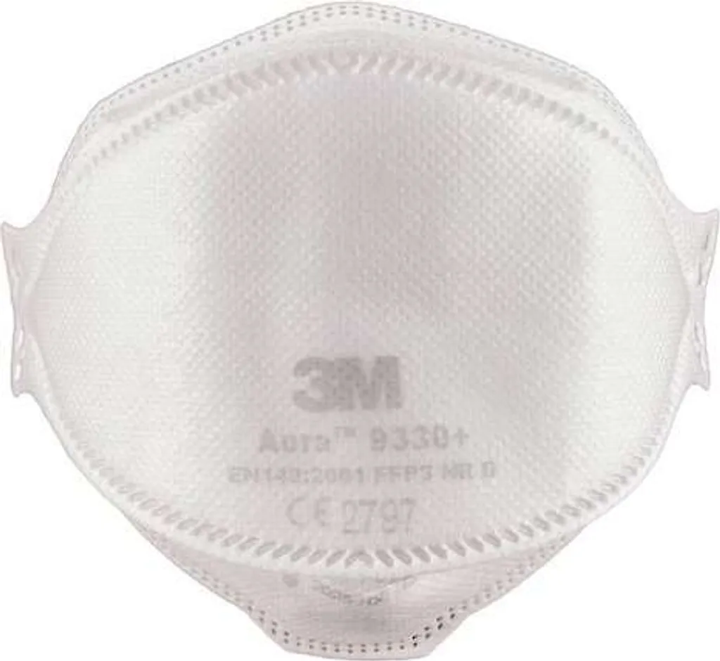 3M Aura 9330+ Partikelfilter 3 FFP 3 20 Stück Einzeln Verpackt FP3NRD Breite 5 3M Aura 9330+ Partikelfilter 3 FFP 3 20 Stück Einzeln Verpackt FP3NRD Breite – Bild 3