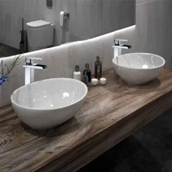 Wasserhahn Wasserfall Waschtischarmatur Hoch Mischbatterie Armaturen Waschbecken Einhebelmischer Für Badezimmer, Verchromt Messing -Vidailo Verkaufe 057017fe47b29dad29708e39736b04df