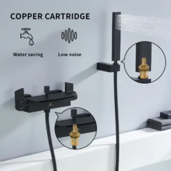 Moderne Badewannenarmatur Mit Regal Wannenarmatur Wasserfall Mit Handbrause Badewanne Armatur Duscharmatur Für Bad Schwarz Matt -Vidailo Verkaufe 0579c03066d2be9fd24eff251fd586cb