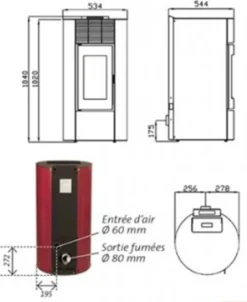 Interstoves Pelletofen Paola 12 KW Schwarz, WIFI-Control + Fernbedienung Möglich -Vidailo Verkaufe 05b6152e30ea74c4acea4b494ade447a