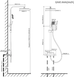 Auralum Duschsystem Mit Thermostat, Duschset Mit 10 Zoll Quadratischer Regendusche, Handbrause, Verstellbarer Duschstange, Schwarz 18 Auralum Duschsystem Mit Thermostat, Duschset Mit 10 Zoll Quadratischer Regendusche, Handbrause, Verstellbarer Duschstange, Schwarz -Vidailo Verkaufe 067e38c10c0c0ee33562e9183028c863