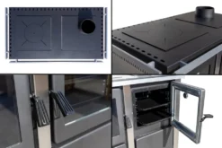 Kaminofen Mit Backfach Und Herdplatte Teba TKS 18 Rechts Mehrfachbelegung Holzofen 10 KW Kamin Ofen Holz Holzherd Küchenhexe Kochplatte Küchenofen -Vidailo Verkaufe 07b78a4b8603347e0d735729d82dc958