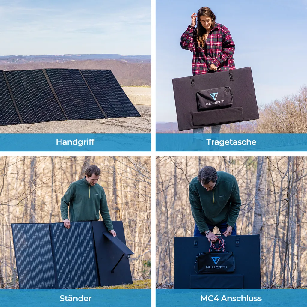 BLUETTI AC200MAX Solargenerator Mit 2 XPV350 Solarpanel, 2048Wh/2200W LiFePO4 Stromerzeuger Unit 350W Solarmodul Für Notstromversorgung Camping, Wohnwagen, Stromausfall, Stromausfall 12 BLUETTI AC200MAX Solargenerator Mit 2 XPV350 Solarpanel, 2048Wh/2200W LiFePO4 Stromerzeuger Unit 350W Solarmodul Für Notstromversorgung Camping, Wohnwagen, Stromausfall, Stromausfall – Bild 10