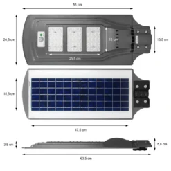 ECD Germany LED Solar Straßenlampe 60W Mit Lichtsteuerung Und Radar-Sensor - 60 LEDs - KaltWeiß - Wasserdicht IP65 - Für Outdoor Garten Wege Einfahrten - Straßenlaterne Straßenleuchte Solarleuchte 14 ECD Germany LED Solar Straßenlampe 60W Mit Lichtsteuerung Und Radar-Sensor - 60 LEDs - KaltWeiß - Wasserdicht IP65 - Für Outdoor Garten Wege Einfahrten - Straßenlaterne Straßenleuchte Solarleuchte -Vidailo Verkaufe 0909b2331513b5f764acb0e307900ed8