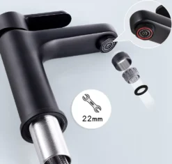 Cecipa Waschtischarmatur Wasserhahn Bad Gäste WC Mischbatterie Waschbecken Badezimmer Schwarz -Vidailo Verkaufe 0912ed44e0bba7c9e0c42f4161afa902