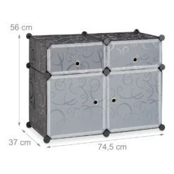 Relaxdays Regalsystem 4 Fächer 15 Relaxdays Regalsystem 4 Fächer -Vidailo Verkaufe 098d31e793fc15e234935e0a6b936f9c