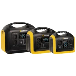 Craftfull Powerstation Adventure CP-600 Schwarz/Gelb, 595 Wh, 600 Watt, Tragbar, Lithium-Akku, Steckdose, USB -Vidailo Verkaufe 09a3642e8b0d7efa26a506cbb72964df