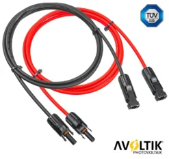 10 Meter MC4 Solarkabel Paar 6mm² Durchmesser Verbindungskabel PV Kabel Verlängerungskabel Solarmodul