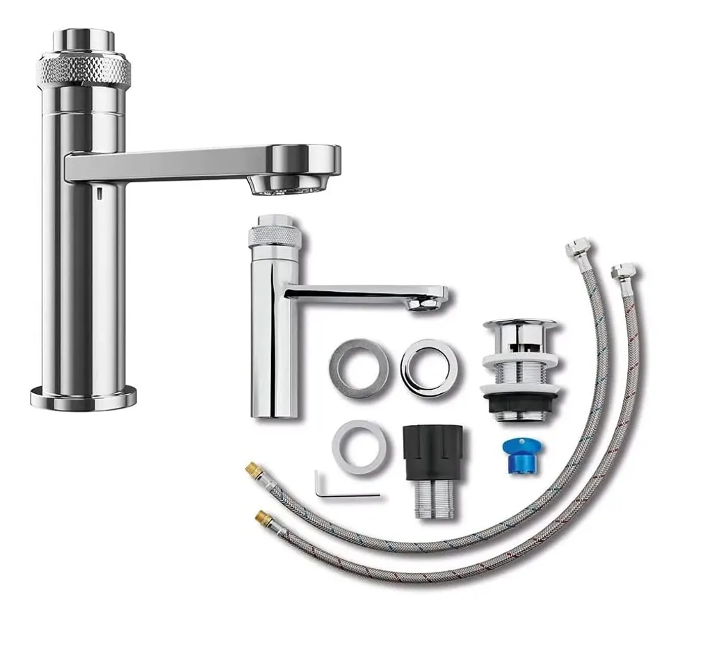 Miomare Waschtisch Armatur Design Badarmatur Wasserhahn Bad Push-Button-Waschtischarmatur Mischbatterie 3 Miomare Waschtisch Armatur Design Badarmatur Wasserhahn Bad Push-Button-Waschtischarmatur Mischbatterie