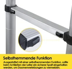 EINFEBEN Teleskopleiter Teleskopleitern 2.6m Stehleiter Mehrzweckleiter Alu Multifunktionsleiter Ausziehleiter -Vidailo Verkaufe 0ae96bc107449bde667c220060b34603