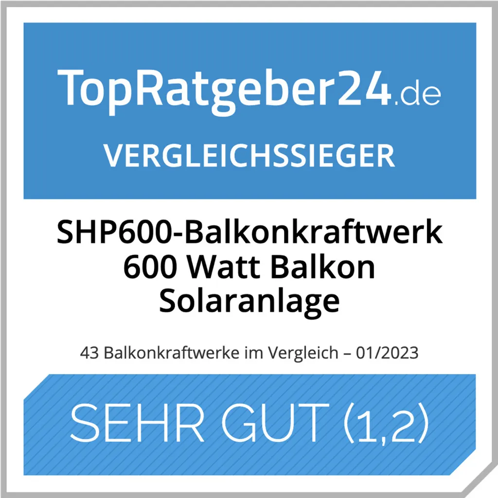 SHP600-Balkonkraftwerk® - Balkon-Solaranlage 600Watt 11 SHP600-Balkonkraftwerk® - Balkon-Solaranlage 600Watt – Bild 9