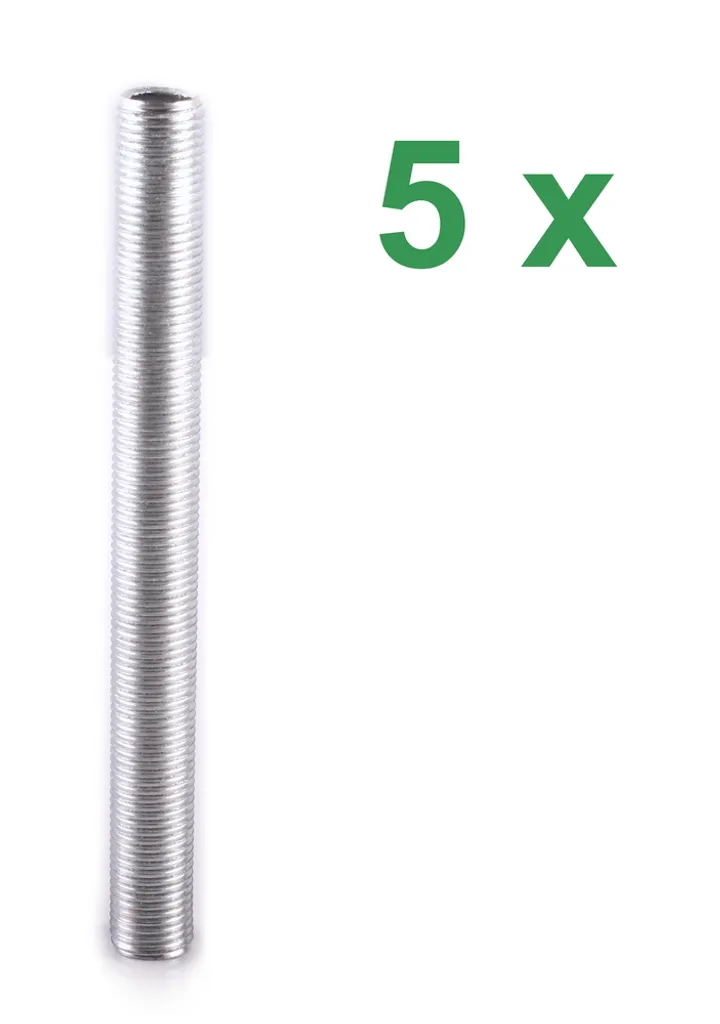 5x M10 Gewinderöhrchen Gewinderohr Gewinde Rohr 10cm 100mm Für Porzellanfassung 3 5x M10 Gewinderöhrchen Gewinderohr Gewinde Rohr 10cm 100mm Für Porzellanfassung