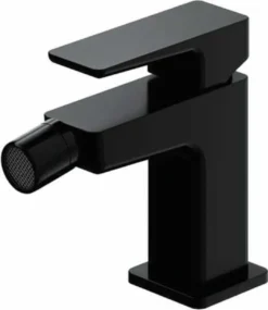 Schwarz Badezimmer Bidet Wasserhahn Rechteckig Geformt Mischbatterie Einhebel