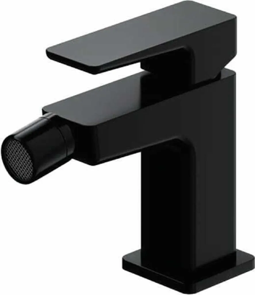 Schwarz Badezimmer Bidet Wasserhahn Rechteckig Geformt Mischbatterie Einhebel 3 Schwarz Badezimmer Bidet Wasserhahn Rechteckig Geformt Mischbatterie Einhebel