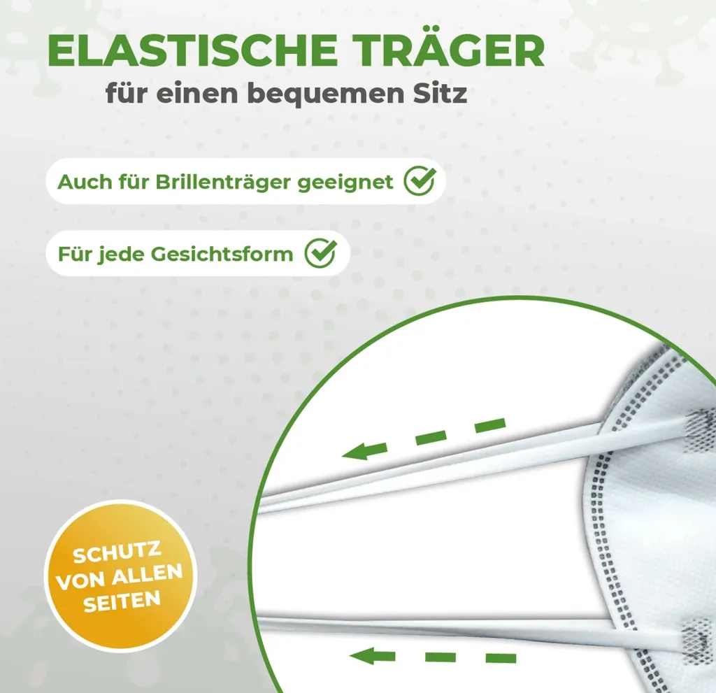 40 Stück - FFP2 Maske, Atemschutzmaske, CE2834, EN149:2001+A1:2009 FFP2 NR 7 40 Stück - FFP2 Maske, Atemschutzmaske, CE2834, EN149:2001+A1:2009 FFP2 NR – Bild 5