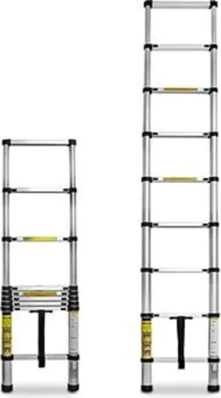 Silverline Teleskopleiter 2,6 M (9 Sprossen) -Vidailo Verkaufe 0d60f06e0d0222e148f972d2550783fd