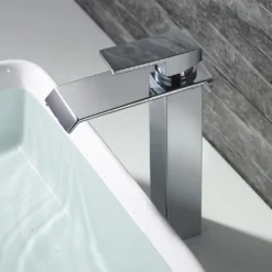 Wasserfall Wasserhahn Bad, Wasserhahn Waschbecken Für Badezimmer, Einhandmischer Waschtischarmaturen, Keramikventil, Kaltes Und Heißes Wasser Vorhanden, Verchromt, Moderner Stil (Silber) 14 Wasserfall Wasserhahn Bad, Wasserhahn Waschbecken Für Badezimmer, Einhandmischer Waschtischarmaturen, Keramikventil, Kaltes Und Heißes Wasser Vorhanden, Verchromt, Moderner Stil (Silber) -Vidailo Verkaufe 0e820c850ea091f4e437b30cd82123fe