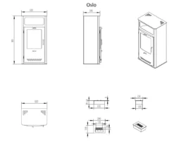 GLOW FIRE Ethanol Kamin 'Oslo' | Ethanolofen In Schwarz Mit 6 Std. Brenndauer Und 2 KW Heizleistung | HxBxT: 98,1x52x34 Cm -Vidailo Verkaufe 0edd373425b17ac5d75f3aabadd5d6a5