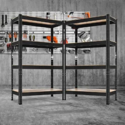 MASKO® 2er-Set Lagerregal Schwerlastregal, Kellerregal , Bis 875 Kg Belastbar, 5 Verstellbare Ablagen, MDF-Platten Regal Aus Metall, Steckregal, Werkstattregal, Keller, Garage, Farbe:2x Schwarz 700kg, Größe:2x 160x80x40cm 4-Böden 16 MASKO® 2er-Set Lagerregal Schwerlastregal, Kellerregal , Bis 875 Kg Belastbar, 5 Verstellbare Ablagen, MDF-Platten Regal Aus Metall, Steckregal, Werkstattregal, Keller, Garage, Farbe:2x Schwarz 700kg, Größe:2x 160x80x40cm 4-Böden -Vidailo Verkaufe 13211fc647e9ebeb2d9ec5fe8d6385ac