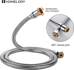 Homelody Chrom Anti-Kink Duschschlauch 1,5 M Brauseschlauch Edelstahl Duschkopfschläuche Doppelverriegelter -Vidailo Verkaufe 138dfd82053f374c0a092ffb7f85d3c9
