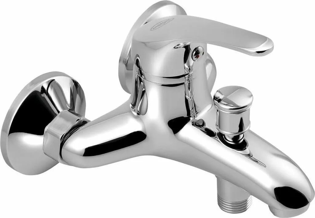 AQUALINE 50 Badewanne-Wandarmatur, Abstand 100mm, Chrom 4 AQUALINE 50 Badewanne-Wandarmatur, Abstand 100mm, Chrom – Bild 2