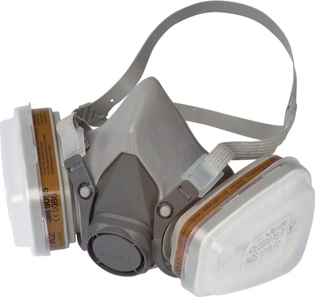 3M Atemschutz Halbmaske Mit Wechselfilter 6002C 3 3M Atemschutz Halbmaske Mit Wechselfilter 6002C