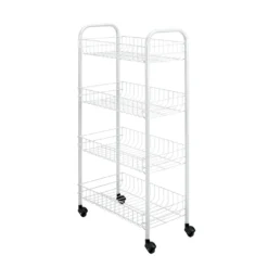 Küchenrollwagen Allzweckwagen Beistellwagen Küchenwagen Badrollwagen 4 Etagen