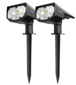 LITOM 12 LED Solar Flutlichter, IP67 Wasserdichte Wandleuchten 2-in-1 Wireless Outdoor Für Garten Auffahrt Veranda Gehweg Pool Terrasse 2er Pack -Vidailo Verkaufe 1469792a53f7710a4dfdb0bd6d9512e2