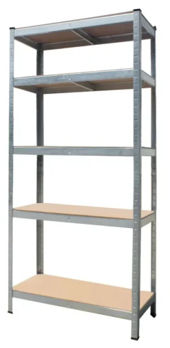 Metallsteckregal 180 X 90 X 40 Cm 5 Holzböden 875 Kg