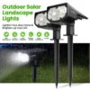 LITOM 12 LED Solar Flutlichter, IP67 Wasserdichte Wandleuchten 2-in-1 Wireless Outdoor Für Garten Auffahrt Veranda Gehweg Pool Terrasse 2er Pack -Vidailo Verkaufe 159c75d766ba7aa5f75e296041c4b0ea