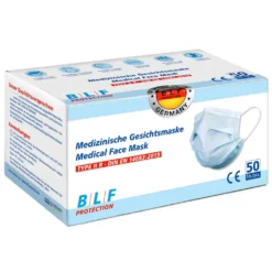 3-lagige Medizinische Gesichtsmaske Typ II R Von BLF Protection, Blau -Vidailo Verkaufe 1679af7b403e0caefdb84aeb329a000f