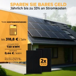 Balkonkraftwerk 920 Watt / 800 Watt Solaranlage - 2 X JA-Solar Solarmodule - Hoymiles HM-800 Wechselrichter -Vidailo Verkaufe 1795a710f93507b1bf3bb384b5d0a673