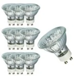 10 X LED Reflektor 20° 1W GU10 Fassung 230V 51mm Paulmann 28011.10 Tageslichtweiß14037