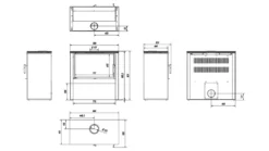 Freistehendes Kaminofen JUNO 12 Schwarz -Vidailo Verkaufe 17f77b53ad670c44bfb16b926332d755
