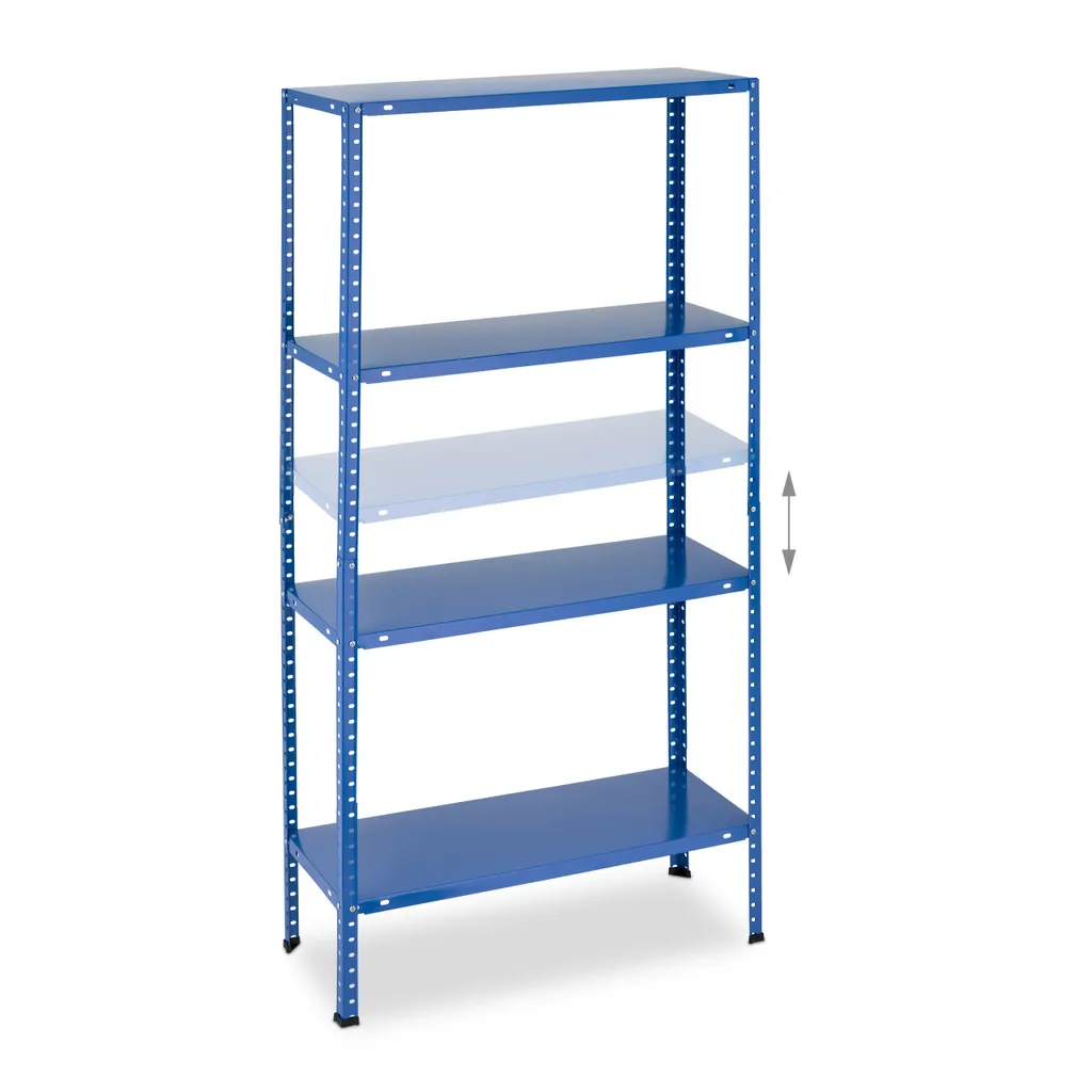 Relaxdays Blaues Schwerlastregal Mit 4 Ebenen 8 Relaxdays Blaues Schwerlastregal Mit 4 Ebenen – Bild 6