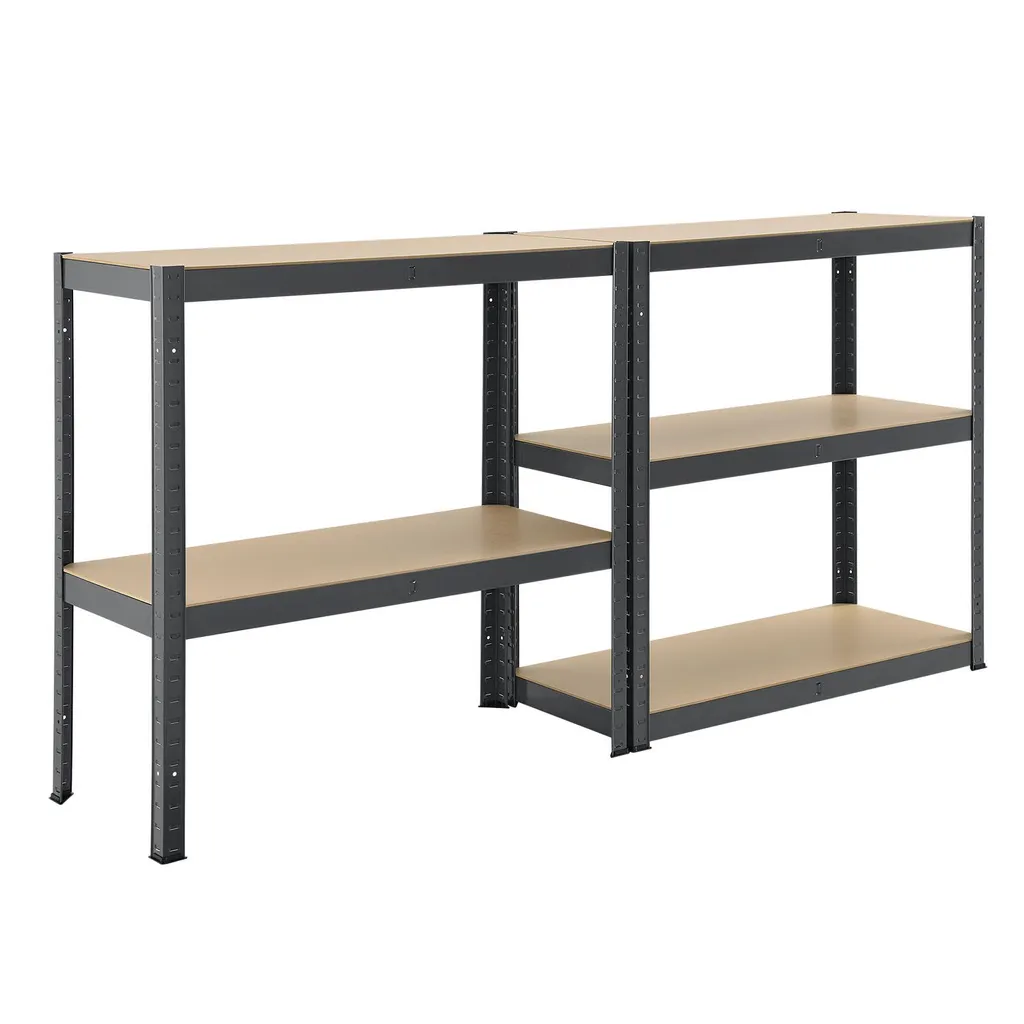 Juskys Lagerregal Basic 2er Set 180x90x40 Cm Grau – 2 Schwerlastregale Mit 10 Böden – Max. 1750 Kg - Metall Verzinkt - Regale Kellerregal Metallregal 15 Juskys Lagerregal Basic 2er Set 180x90x40 Cm Grau – 2 Schwerlastregale Mit 10 Böden – Max. 1750 Kg - Metall Verzinkt - Regale Kellerregal Metallregal – Bild 13