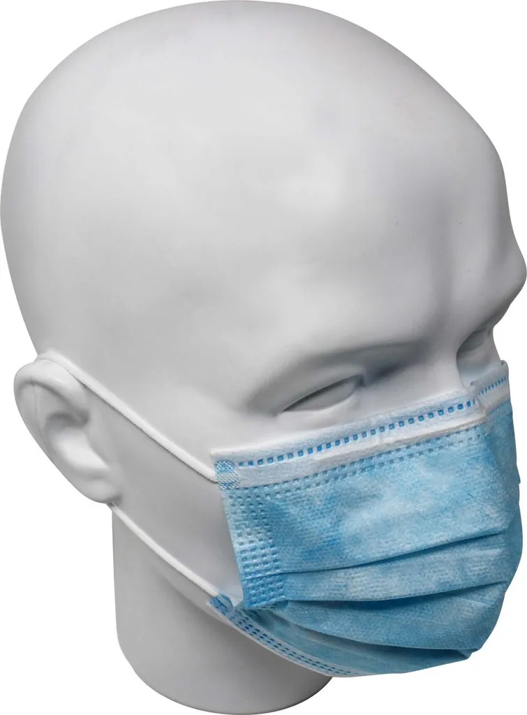 Stetecs OP Mundschutz Germany, Maske 3-lagig Medizinischer Mundschutz EN 14683 (Typ II R) Blau 4 Stetecs OP Mundschutz Germany, Maske 3-lagig Medizinischer Mundschutz EN 14683 (Typ II R) Blau – Bild 2