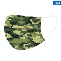 90 Stück 3-lagig Tarnung Gesichtsmaske Mundschutz Einwegmaske Mund-Nasen Masken Unisex -Vidailo Verkaufe 1c065b1f3e2584be6786e538f862b6f7