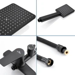 Auralum Duschset Duschkopf-Mischbatterie 2-Funktion Duschsystem Mit Brause Wasserhahn -Vidailo Verkaufe 1d5866c5e71069a3956000a096e43661