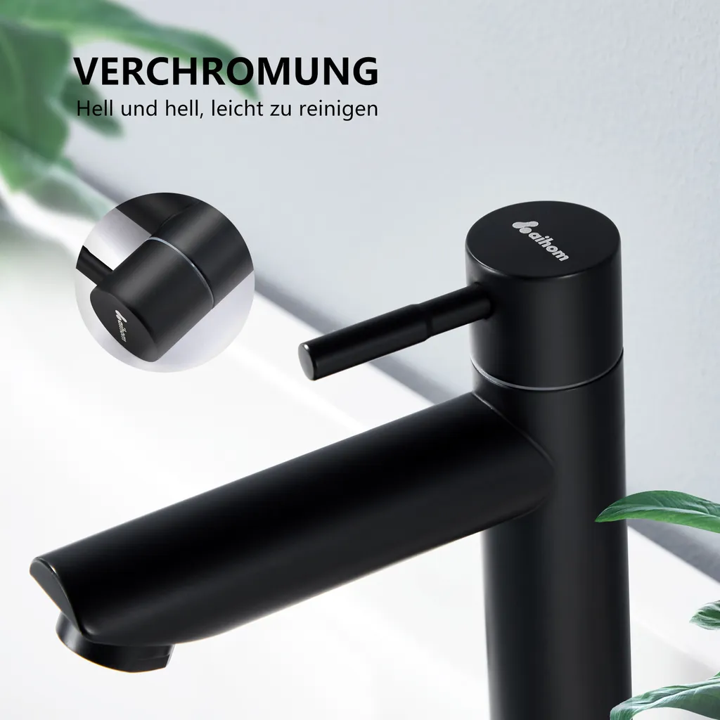 Badarmaturen Kaltwasser Armatur Für Bad Wasserhahn Bad Kaltwasserhahn Standventil Wasserhahn Armatur Schwarz 5 Badarmaturen Kaltwasser Armatur Für Bad Wasserhahn Bad Kaltwasserhahn Standventil Wasserhahn Armatur Schwarz – Bild 3