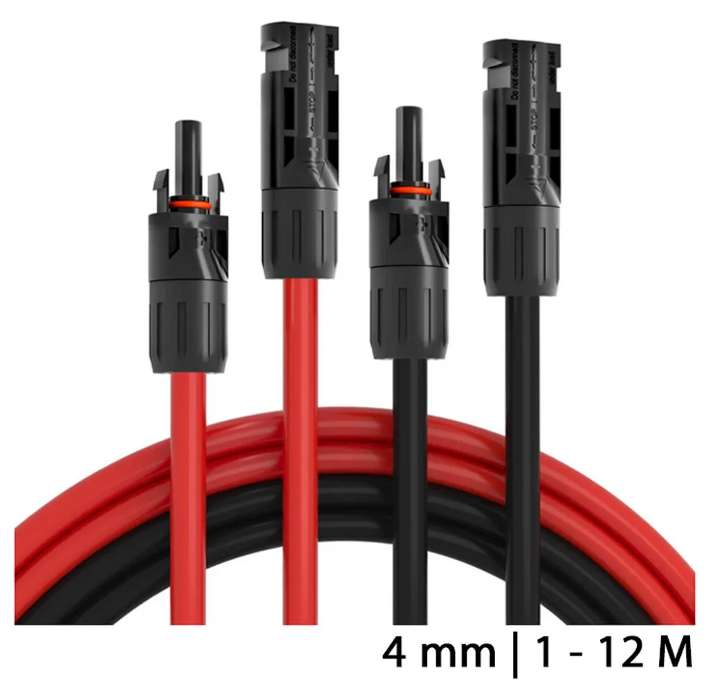 MC4 Photovoltaik-Kabel Solarkabel 4mm² Für PV-Anschlüsse 8m 4mm² Rot 3 MC4 Photovoltaik-Kabel Solarkabel 4mm² Für PV-Anschlüsse 8m 4mm² Rot