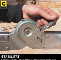 Craftfull Mehrzweckleiter CF-104A - 6in1 Leiter - Gelenkleiter Aus Aluminium - Klappleiter - Stehleiter - Anlegeleiter - Anti-Rutsch-Profil - 3,5 Meter (4x3 Sprossen) -Vidailo Verkaufe 1e52f3ac0ced5b2bcc9f5ba6145fe1fa