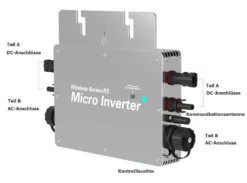 ICYBAY Micro-Wechselrichter 600 Watt & AC-Kabel 3 Meter Standalone-Kabel – Mikro Wechselrichter Und Netzanschlusskabel – Mikro Wechselrichter Für Solarmodule & Balkonkraftwerk -Vidailo Verkaufe 1fbe8c29e2faed9c70a136b55d0336c3